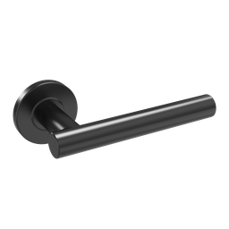 [C1002.382] T Bar Lever on Rose - Onyx Black