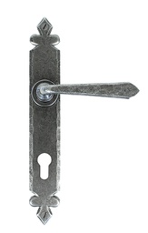 [33068] Pewter Cromwell Lever Espag. Lock Set - 33068