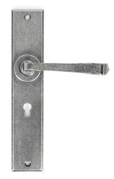 [33089] Pewter Large Avon Lever Lock Set - Pewter Patina - 33089