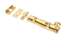 [33096] Polished Brass 4&quot; Universal Bolt - 33096