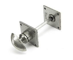 [18336] Pewter Diamond Bathroom Thumbturn - 18336