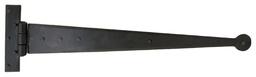 [33009] Black 18&quot; Penny End T Hinge (pair) - 33009
