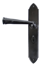 [33274] Black Gothic Lever Bathroom Set - 33274