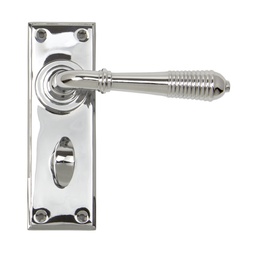 [33308] Polished Chrome Reeded Lever Bathroom Set - 33308