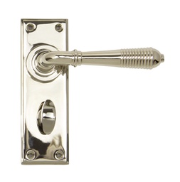 [33326] Polished Nickel Reeded Lever Bathroom Set - 33326