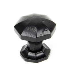 [33372] Black Octagonal Cabinet Knob - Small - 33372