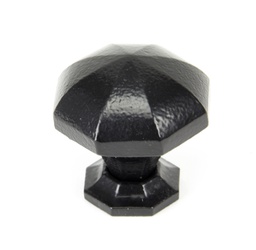 [33373] Black Octagonal Cabinet Knob - Large - 33373