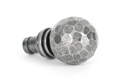 [33397] Pewter Hammered Ball Curtain Finial (pair) - 33397
