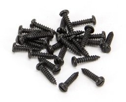 [33403] Black 4 x 1/2" Round Head Screws (25) - 33403