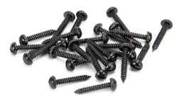 [33418] Black 8 x 1" Round Head Screws (25) - 33418