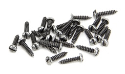 [33421] Pewter 4 x 1/2" Round Head Screws (25) - 33421