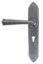 [33600] Pewter Gothic Lever Lock Set - 33600