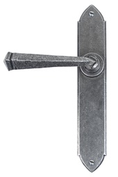 [33601] Pewter Gothic Lever Latch Set - 33601