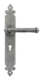 [33608] Pewter Tudor Lever Lock Set - 33608