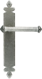 [33609] Pewter Tudor Lever Latch Set - 33609