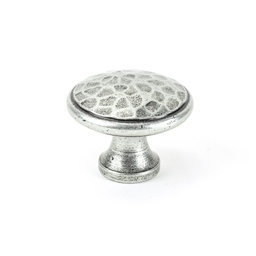 [33625] Pewter Hammered Cabinet Knob - Large - 33625