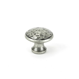 [33626] Pewter Hammered Cabinet Knob - Medium - 33626