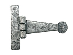 [33650] Pewter 4&quot; Penny End T Hinge (pair) - 33650