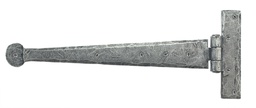 [33652] Pewter 12&quot; Penny End T Hinge (pair) - 33652