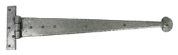 [33655] Pewter 22" Penny End T Hinge (pair) - 33655