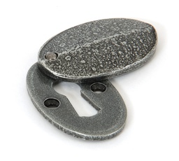 [33664] Pewter Oval Escutcheon & Cover - 33664