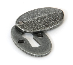 [33664] Pewter Oval Escutcheon &amp; Cover - 33664