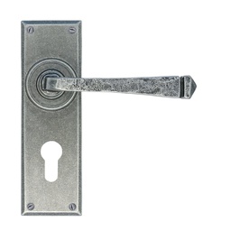 [33703] Pewter Avon Lever Euro Lock Set - 33703