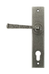 [33704] Pewter Avon Lever Espag. Lock Set - 33704