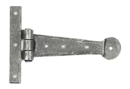 [33788] Pewter 6" Penny End T Hinge (pair) - 33788