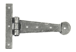 [33788] Pewter 6&quot; Penny End T Hinge (pair) - 33788