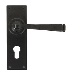 [33826] Black Avon Lever Euro Lock Set - 33826