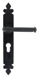 [33827] Black Tudor Lever Euro Lock Set - 33827