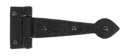 [33884] Black Textured 6" Cast T Hinge (pair) - 33884