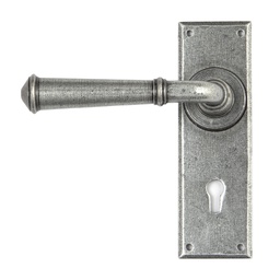 [45125] Pewter Regency Lever Lock set - 45125