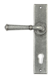 [45129] Pewter Regency Lever Espag. Lock Set - 45129