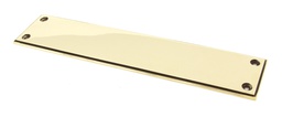[45389] Aged Brass 300mm Art Deco Fingerplate - 45389