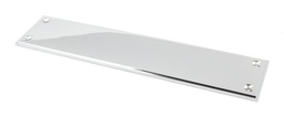 [45390] Polished Chrome 300mm Art Deco Fingerplate - 45390