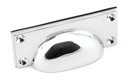 [45402] Polished Chrome Art Deco Drawer Pull - 45402