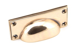 [45404] Polished Bronze Art Deco Drawer Pull - 45404