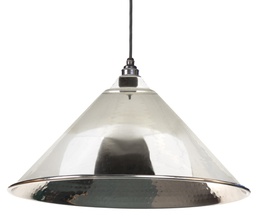 [45433] Hammered Nickel Hockley Pendant - 45433