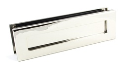 [45443] Polished Nickel Traditional Letterbox - 45443
