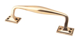 [45465] Polished Bronze 230mm Art Deco Pull Handle - 45465