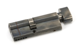 [45858] Pewter 35/45T 5pin Euro Cylinder/Thumbturn - 45858