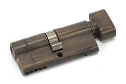 [45871] Aged Brass 35/35 5pin Euro Cylinder/Thumbturn KA - 45871