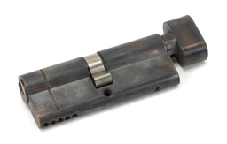[45872] Aged Bronze 40/40 5pin Euro Cylinder/Thumbturn KA - 45872