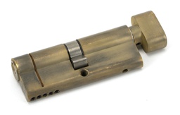[45875] Aged Brass 40/40 5pin Euro Cylinder/Thumbturn KA - 45875