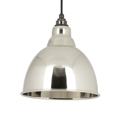 [49504] Smooth Nickel Brindley Pendant - 49504