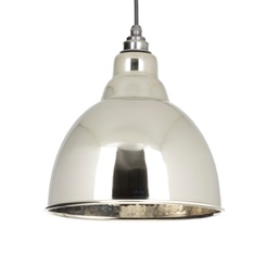 [49511] Hammered Nickel Brindley Pendant - 49511