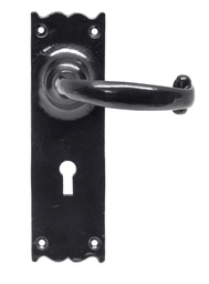 [73106] Black Cottage Lever Lock Set - 73106
