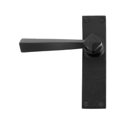 [73110] Black Straight Lever Latch Set - 73110